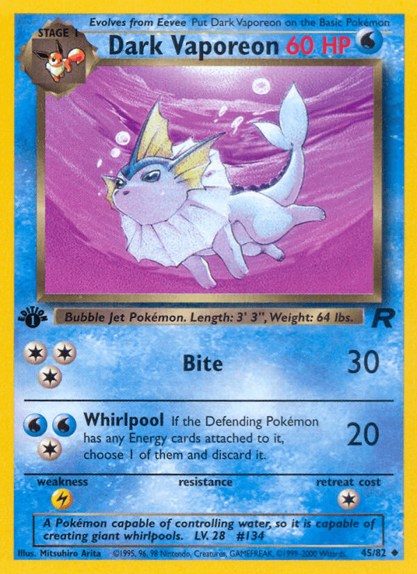 Dark Vaporeon — Team Rocket #45