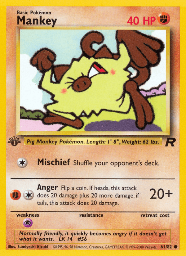 Mankey — Team Rocket #61