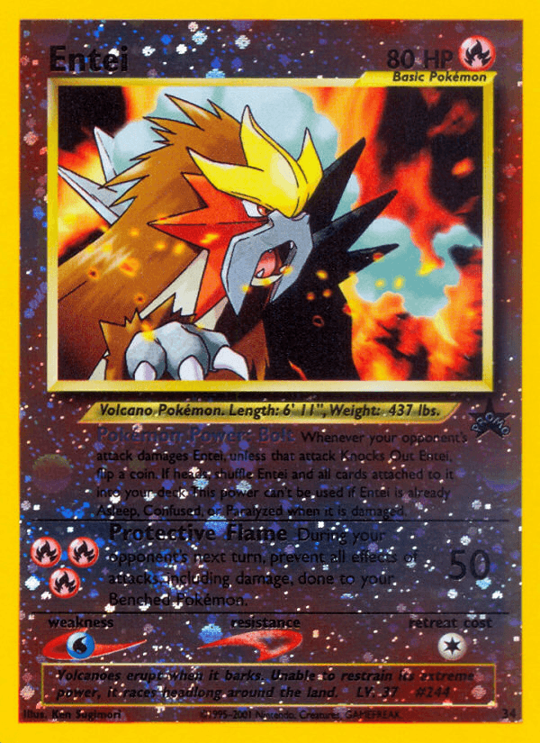 Entei — Wizards Black Star Promos #34