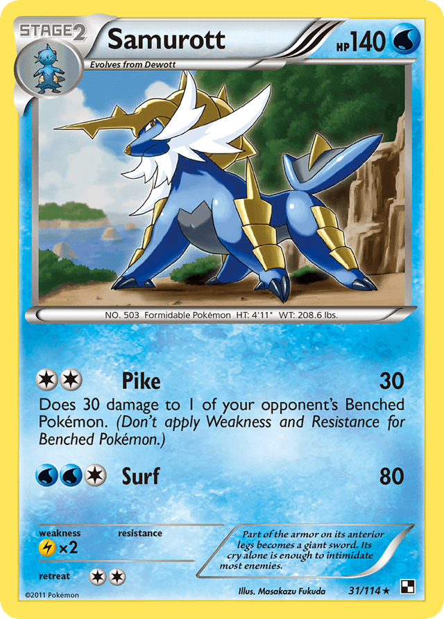 Samurott — Black & White #31