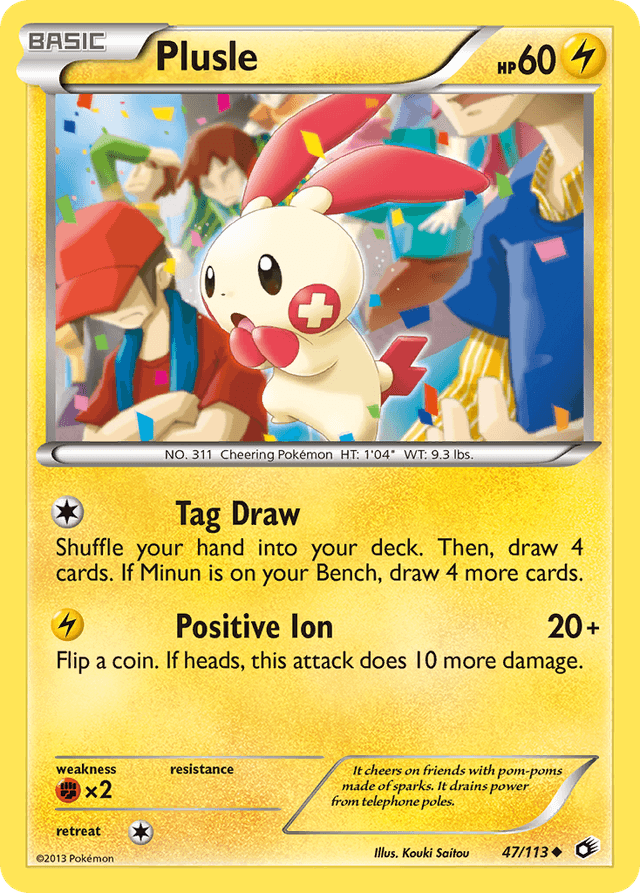 Plusle — Legendary Treasures #47