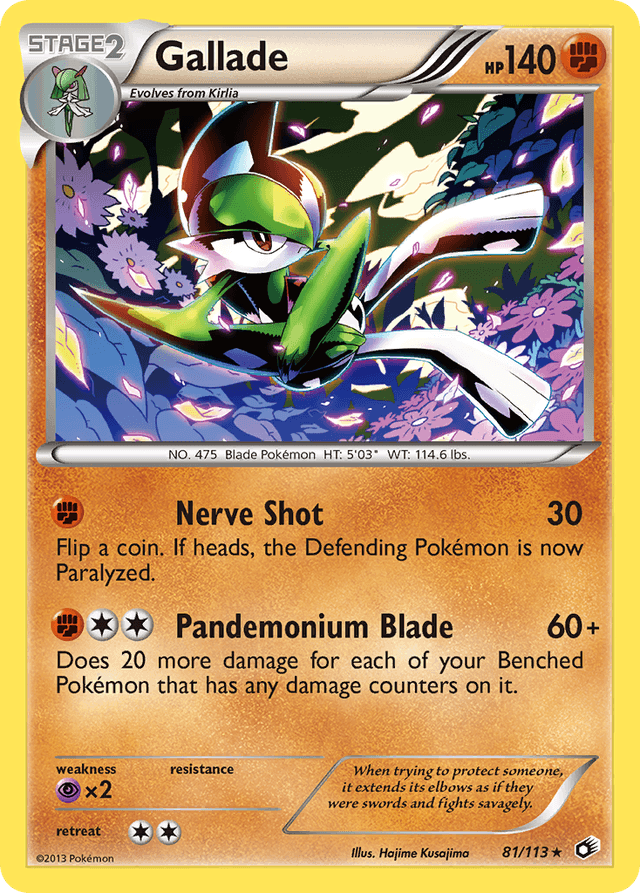 Gallade — Legendary Treasures #81