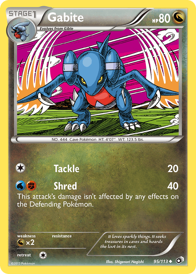 Gabite — Legendary Treasures #95