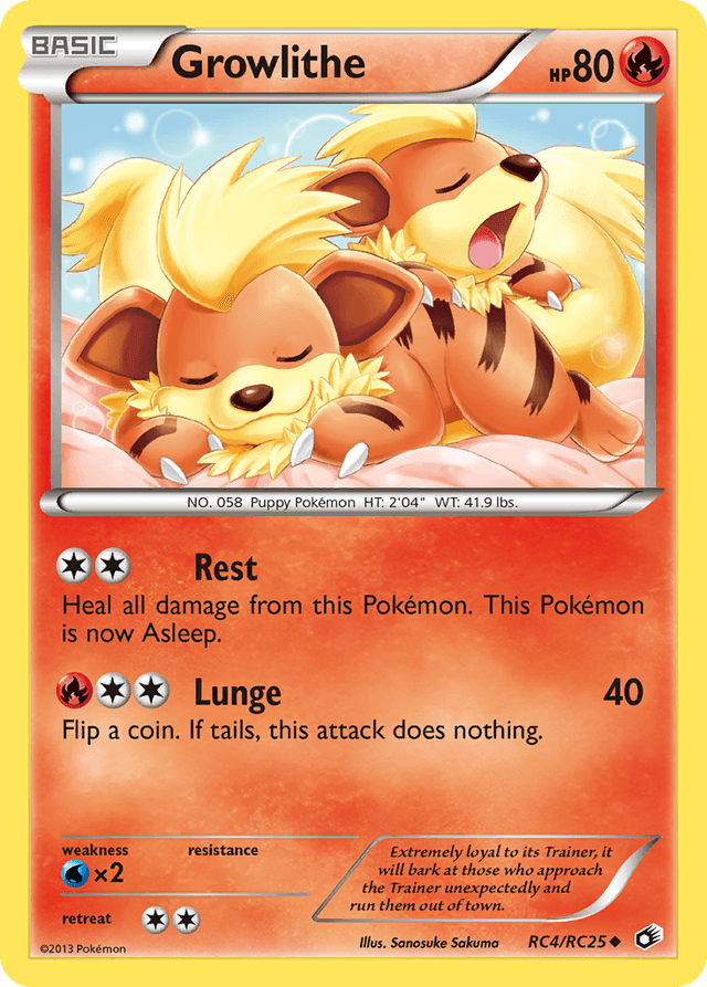 Growlithe — Legendary Treasures #RC4