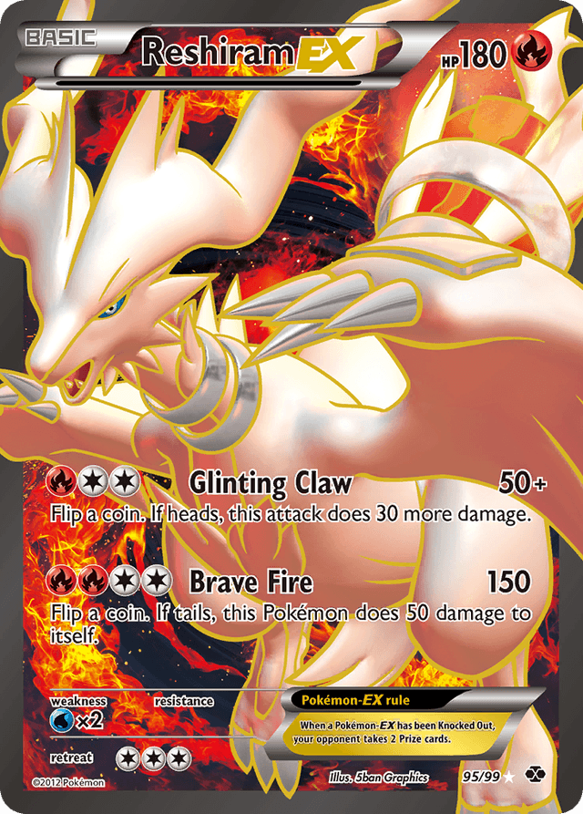 Reshiram-EX — Next Destinies #95