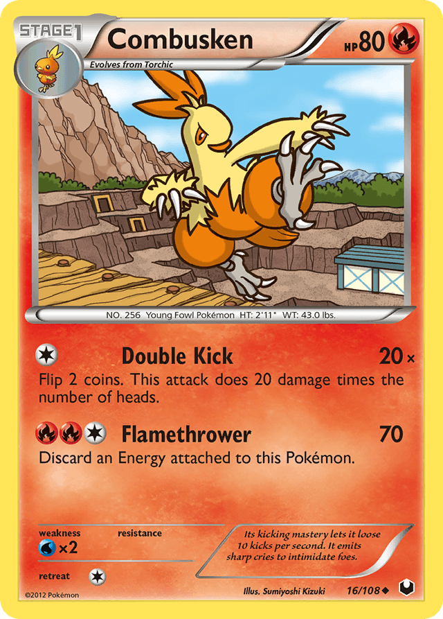 Combusken — Dark Explorers #16