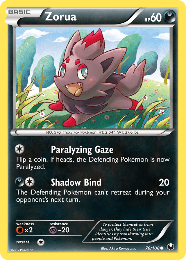 Zorua — Dark Explorers #70