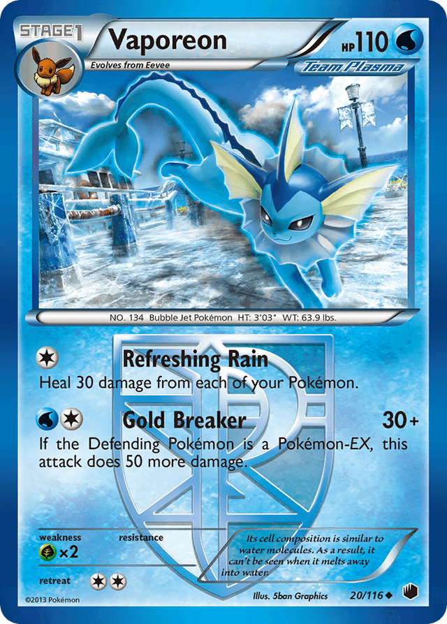 Vaporeon — Plasma Freeze #20