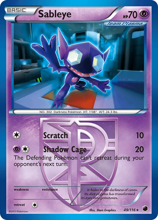Sableye — Plasma Freeze #49