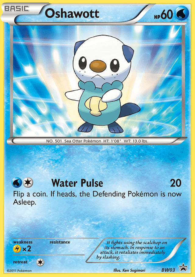 Oshawott — BW Black Star Promos #BW03