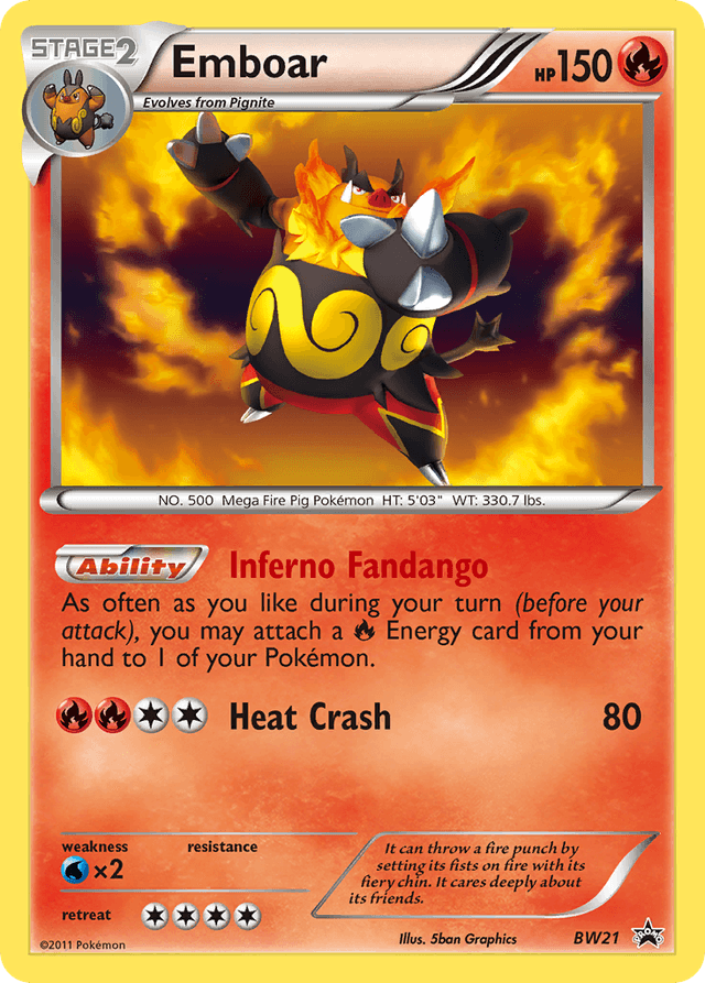 Emboar — BW Black Star Promos #BW21