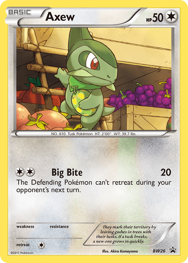 Axew — BW Black Star Promos #BW26