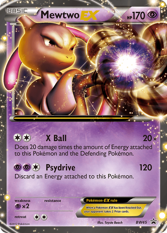 Mewtwo-EX — BW Black Star Promos #BW45