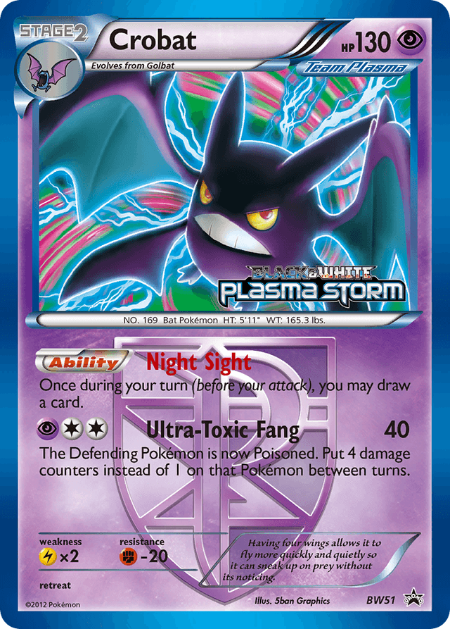 Crobat — BW Black Star Promos #BW51