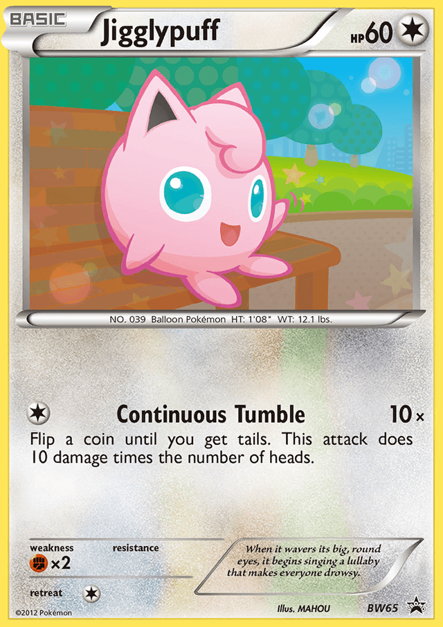 Jigglypuff — BW Black Star Promos #BW65
