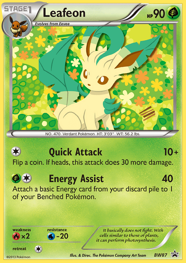 Leafeon — BW Black Star Promos #BW87
