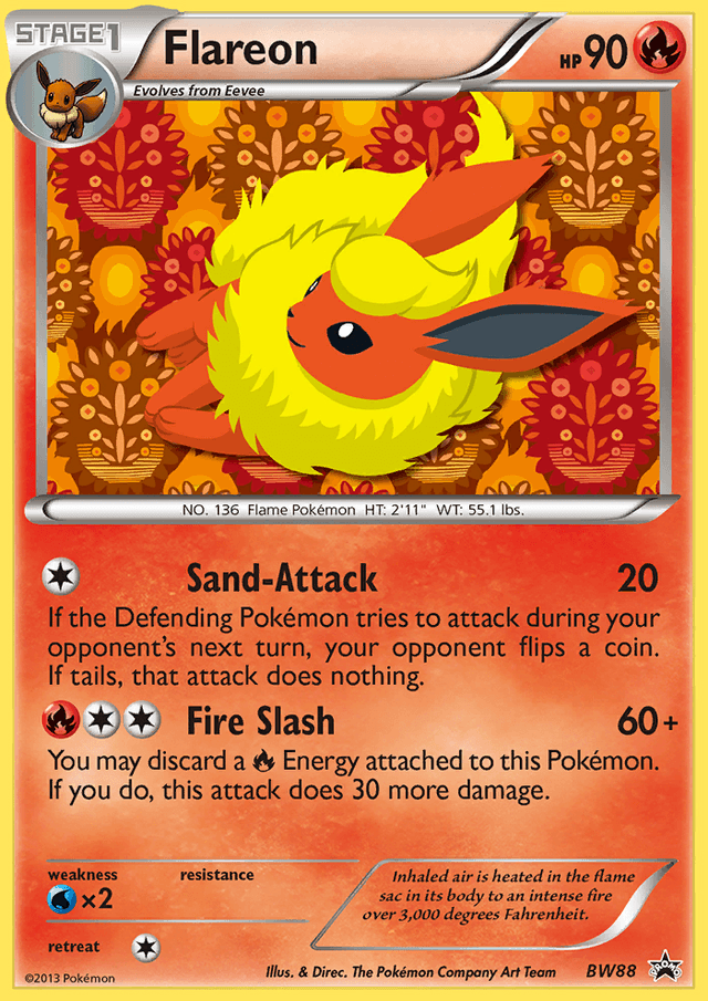 Flareon — BW Black Star Promos #BW88