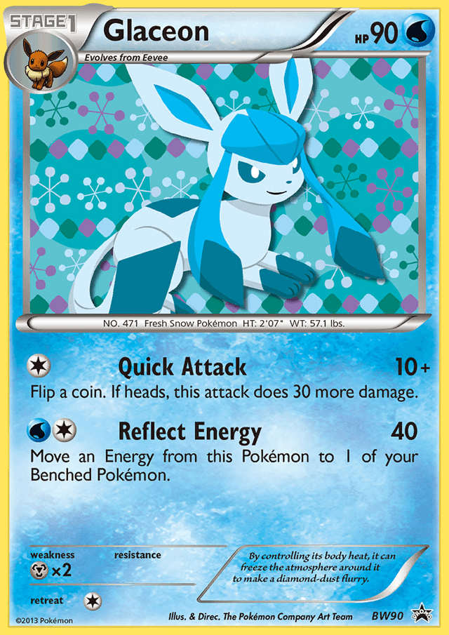 Glaceon — BW Black Star Promos #BW90