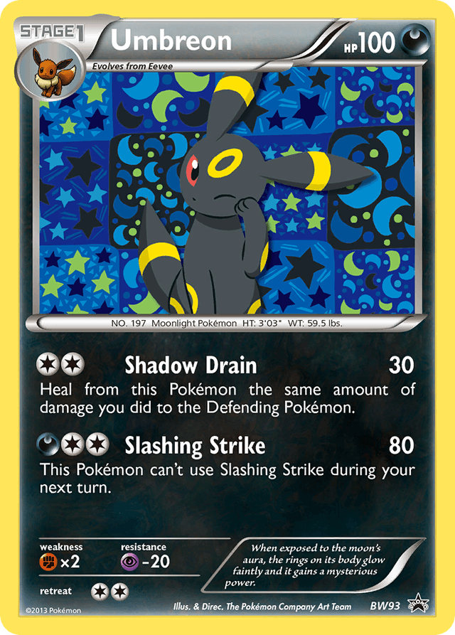 Umbreon — BW Black Star Promos #BW93