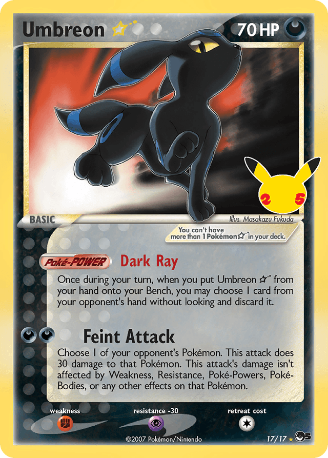 Umbreon ★ — Celebrations: Classic Collection #17