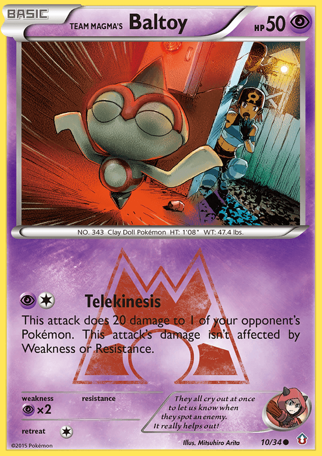 Team Magma's Baltoy — Double Crisis #10