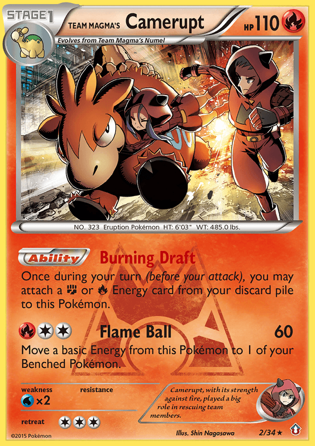 Team Magma's Camerupt — Double Crisis #2