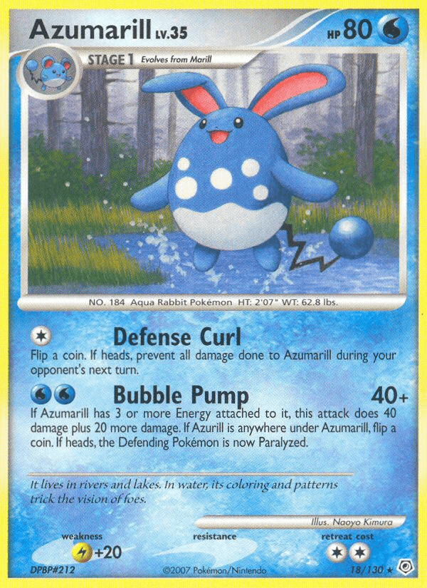Azumarill — Diamond & Pearl #18