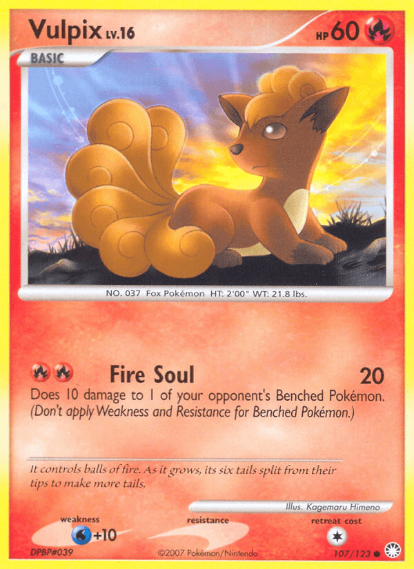 Vulpix — Mysterious Treasures #107