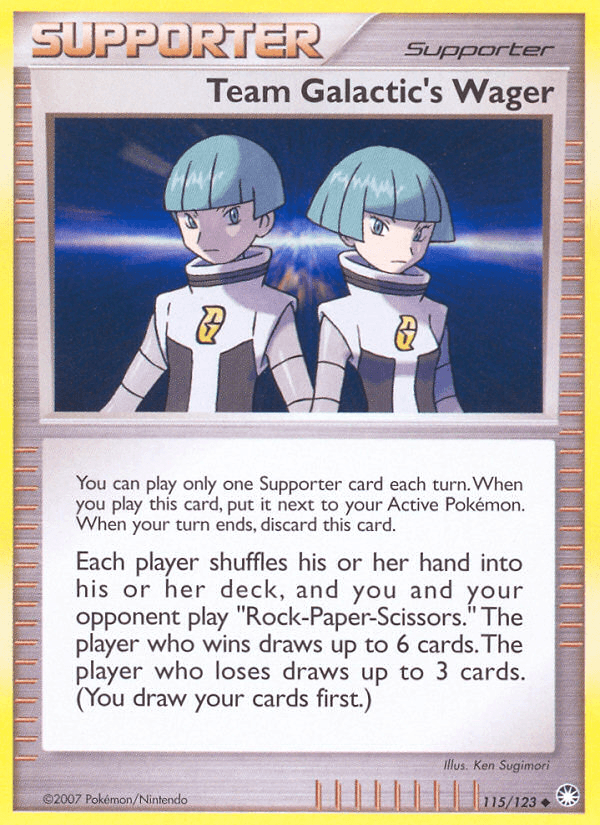 Team Galactic's Wager — Mysterious Treasures #115