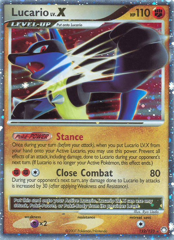 Lucario LV.X — Mysterious Treasures #122