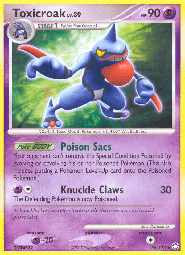 Toxicroak — Mysterious Treasures #36