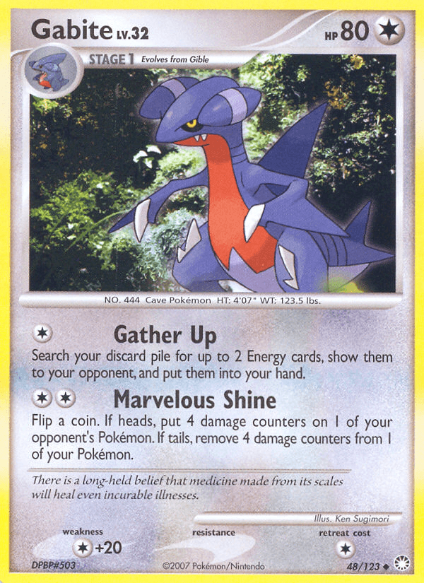 Gabite — Mysterious Treasures #48