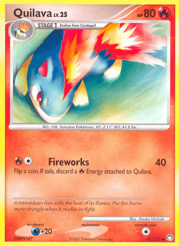 Quilava — Mysterious Treasures #60