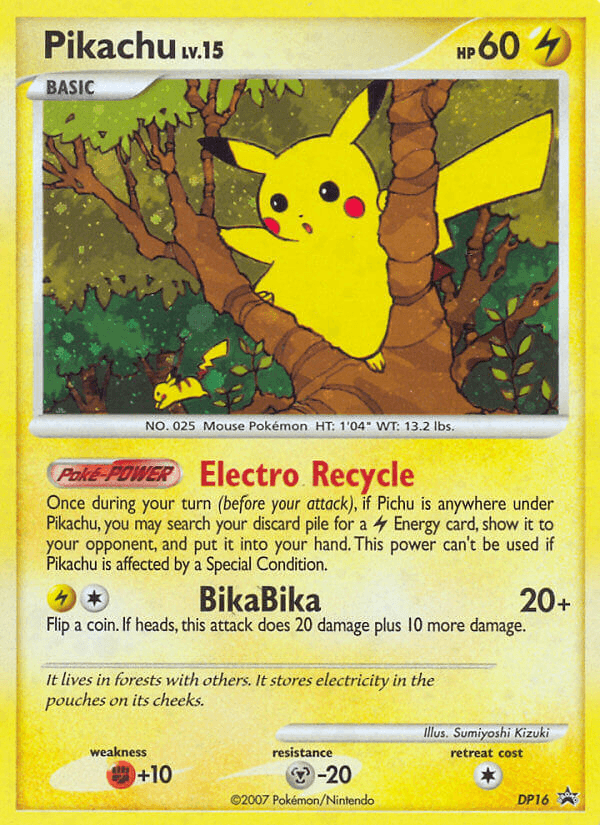 Pikachu — DP Black Star Promos #DP16