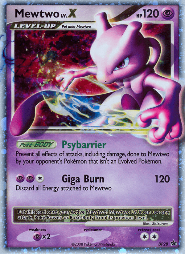 Mewtwo LV.X — DP Black Star Promos #DP28