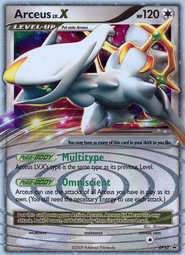 Arceus LV.X — DP Black Star Promos #DP53