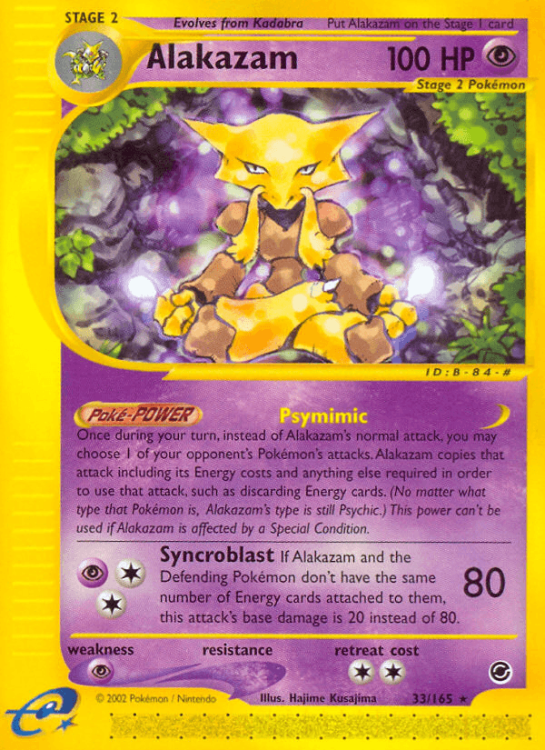 Alakazam — Expedition Base Set #33