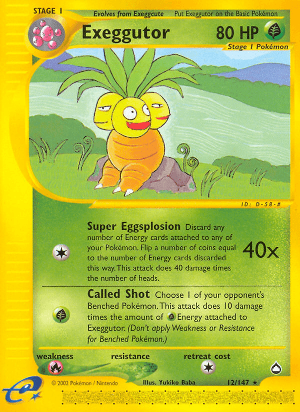 Exeggutor — Aquapolis #12