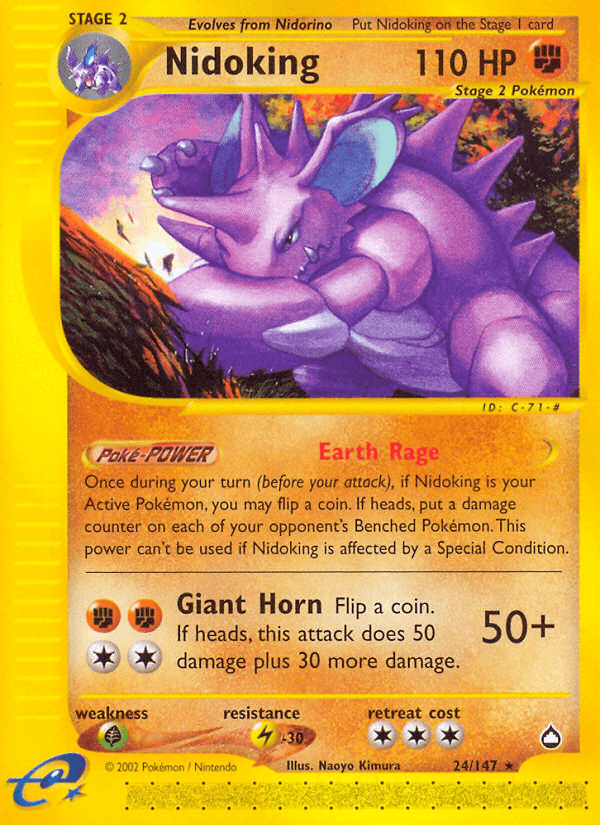Nidoking — Aquapolis #24