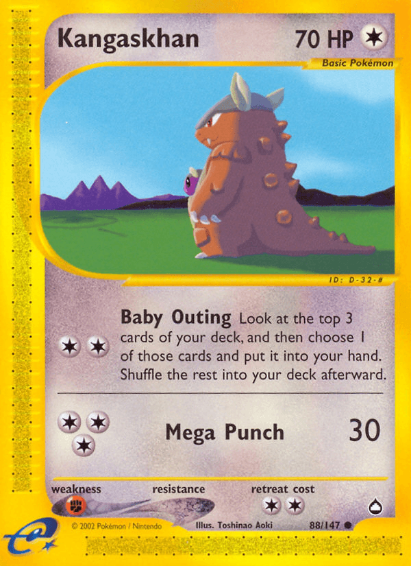 Kangaskhan — Aquapolis #88