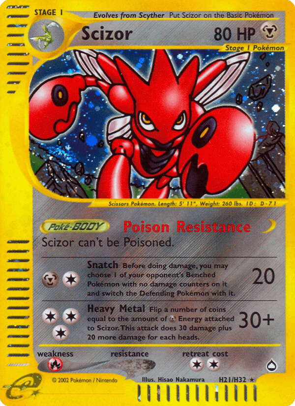 Scizor — Aquapolis #H21