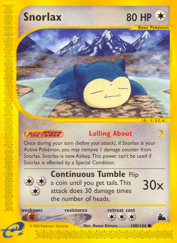 Snorlax — Skyridge #100