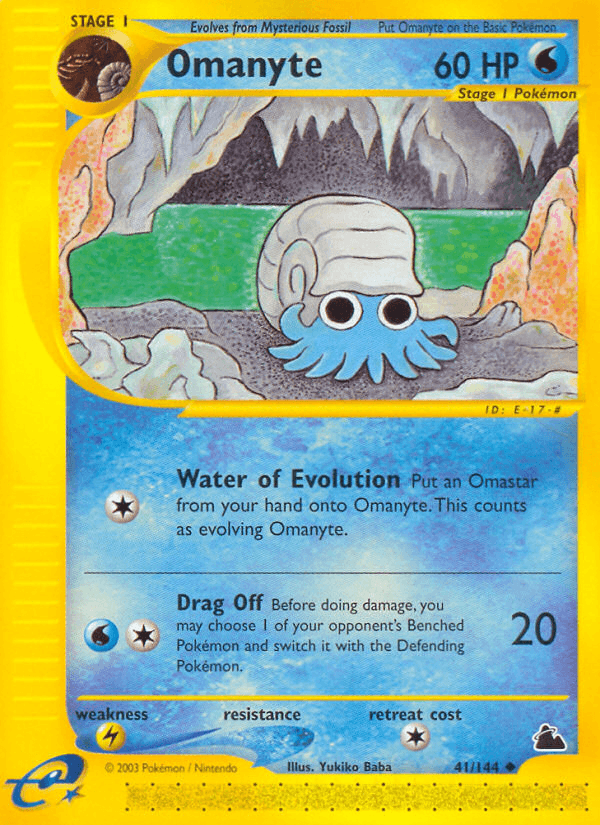 Omanyte — Skyridge #41