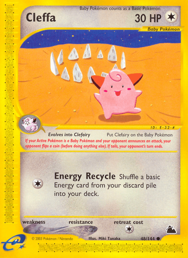 Cleffa — Skyridge #48