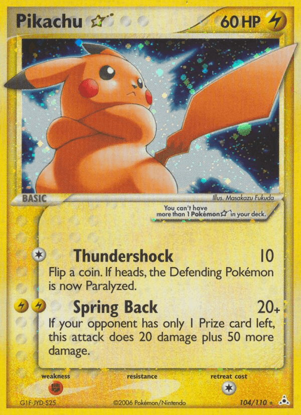 Pikachu ★ — Holon Phantoms #104