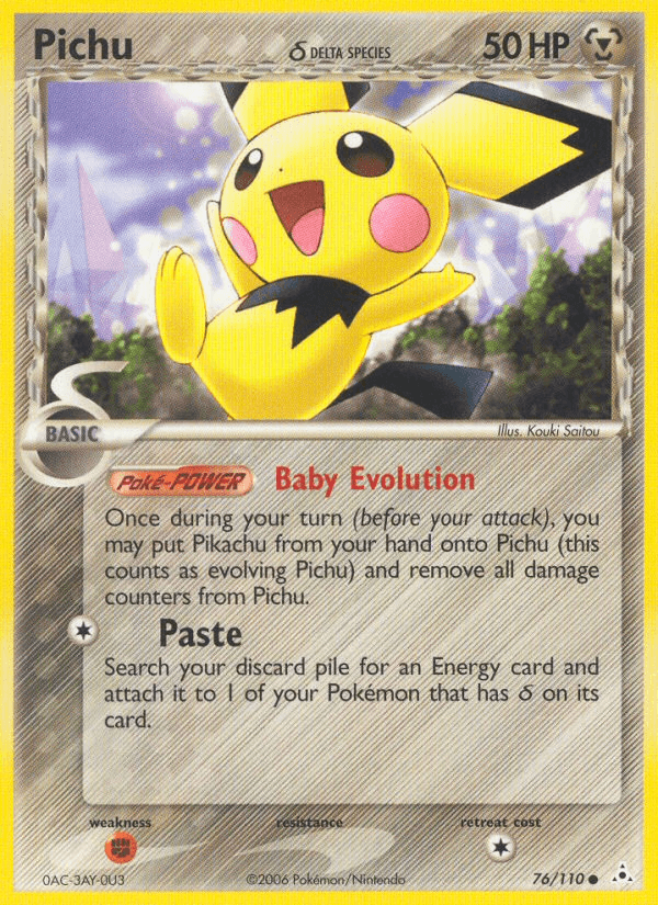 Pichu δ — Holon Phantoms #76