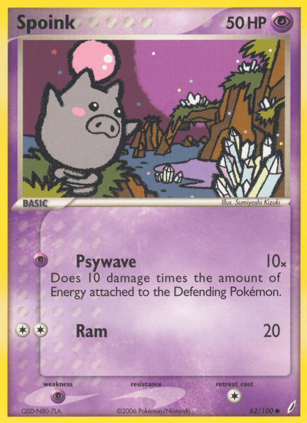 Spoink — Crystal Guardians #62