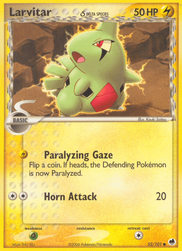 Larvitar δ — Dragon Frontiers #52