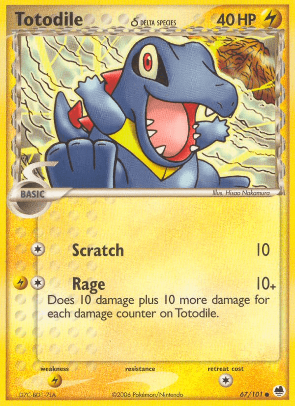 Totodile δ — Dragon Frontiers #67
