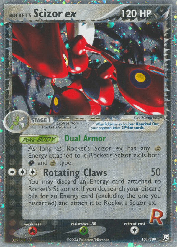 Rocket's Scizor ex — Team Rocket Returns #101